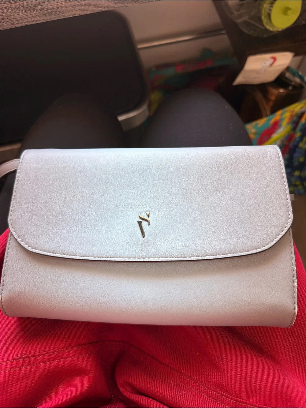 Vera Wang Light Blue & Gray Crossbody
